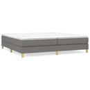 Boxspring sengeramme 200x200 cm stof mørkegrå