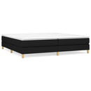 Boxspring sengeramme 200x200 cm stof sort