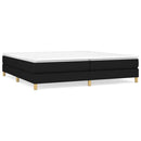 Boxspring sengeramme 200x200 cm stof sort