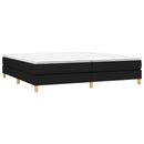 Boxspring sengeramme 200x200 cm stof sort