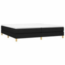 Boxspring sengeramme 200x200 cm stof sort