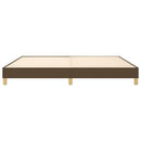 Boxspring sengeramme 200x200 cm stof mørkebrun