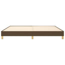 Boxspring sengeramme 200x200 cm stof mørkebrun