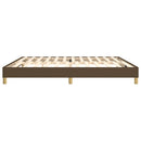 Boxspring sengeramme 200x200 cm stof mørkebrun