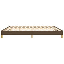 Boxspring sengeramme 200x200 cm stof mørkebrun