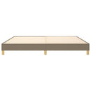Boxspring sengeramme 200x200 cm stof gråbrun