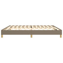 Boxspring sengeramme 200x200 cm stof gråbrun