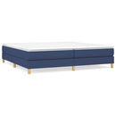 Boxspring sengeramme 200x200 cm stof blå
