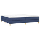 Boxspring sengeramme 200x200 cm stof blå