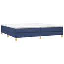 Boxspring sengeramme 200x200 cm stof blå