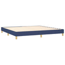 Boxspring sengeramme 200x200 cm stof blå