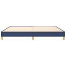 Boxspring sengeramme 200x200 cm stof blå
