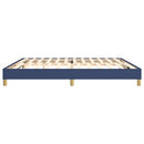 Boxspring sengeramme 200x200 cm stof blå