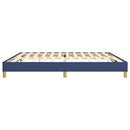Boxspring sengeramme 200x200 cm stof blå