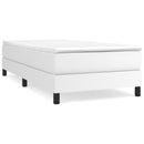 Boxspring sengeramme 80x200 cm kunstlæder hvid