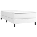 Boxspring sengeramme 80x200 cm kunstlæder hvid