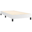 Boxspring sengeramme 80x200 cm kunstlæder hvid