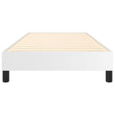 Boxspring sengeramme 90x190 cm kunstlæder hvid