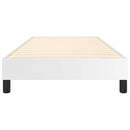 Boxspring sengeramme 90x190 cm kunstlæder hvid