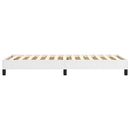 Boxspring sengeramme 90x190 cm kunstlæder hvid