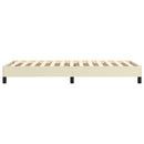 Boxspring sengeramme 90x190 cm kunstlæder brun