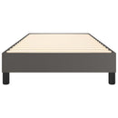 Boxspring sengeramme 90x190 cm kunstlæder grå