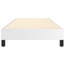 Boxspring sengeramme 90x200 cm kunstlæder hvid