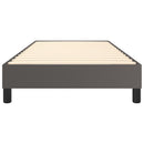 Boxspring sengeramme 90x200 cm kunstlæder grå
