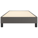 Boxspring sengeramme 100x200 cm kunstlæder grå