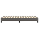 Boxspring sengeramme 100x200 cm kunstlæder grå
