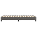 Boxspring sengeramme 100x200 cm kunstlæder grå