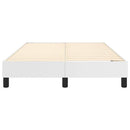 Boxspring sengeramme 120x200 cm kunstlæder hvid