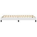 Boxspring sengeramme 120x200 cm kunstlæder hvid