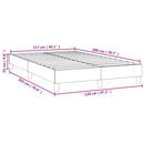 Boxspring sengeramme 120x200 cm kunstlæder cremefarvet