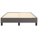 Boxspring sengeramme 120x200 cm kunstlæder grå