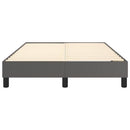 Boxspring sengeramme 120x200 cm kunstlæder grå