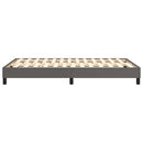 Boxspring sengeramme 120x200 cm kunstlæder grå