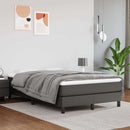 Boxspring sengeramme 120x200 cm kunstlæder grå