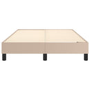Boxspring sengeramme 120x200 cm kunstlæder cappuccinofarvet