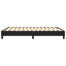Boxspring sengeramme 140x190 cm kunstlæder sort