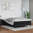 Boxspring sengeramme 140x190 cm kunstlæder sort