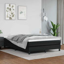 Boxspring sengeramme 140x190 cm kunstlæder sort