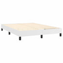 Boxspring sengeramme 140x190 cm kunstlæder hvid