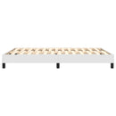 Boxspring sengeramme 140x190 cm kunstlæder hvid