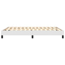 Boxspring sengeramme 140x190 cm kunstlæder hvid