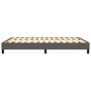Boxspring sengeramme 140x190 cm kunstlæder grå