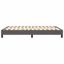 Boxspring sengeramme 140x190 cm kunstlæder grå