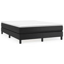 Boxspring sengeramme 140x200 cm kunstlæder sort