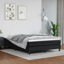 Boxspring sengeramme 140x200 cm kunstlæder sort