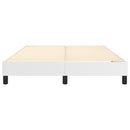 Boxspring sengeramme 140x200 cm kunstlæder hvid